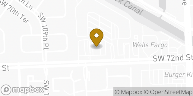 Map showing the location of Dunkin Donuts in Miami, FL 33173