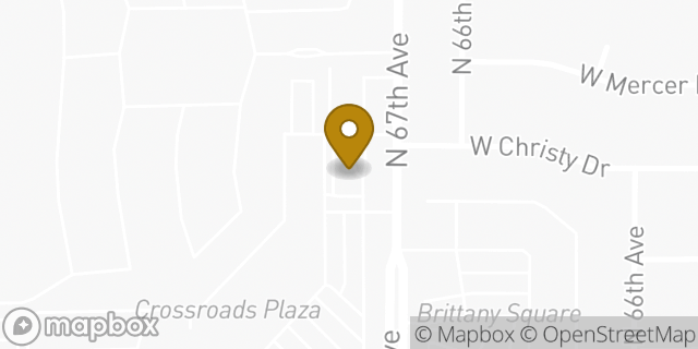 Map showing the location of McDonald's in Peoria, AZ 85345