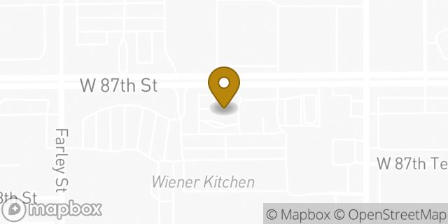 Map showing the location of McDonald's in Overland Park, KS 66212