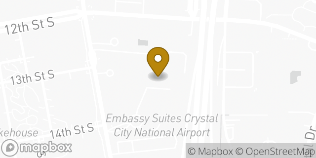 Map showing the location of Arlington - Crystal Gateway Marriott HLE in Arlington, VA 22202
