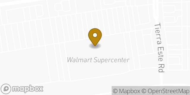 Map showing the location of McDonald's in El Paso, TX 79938