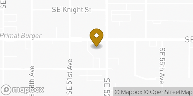 Map showing the location of 7-Eleven in Portland, OR 97206