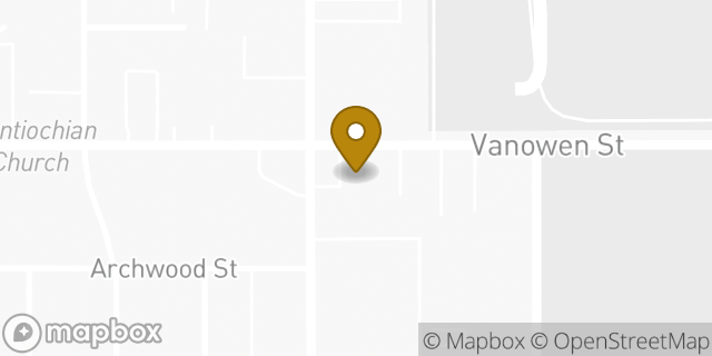 Map showing the location of 7-Eleven in Van Nuys, CA 91406