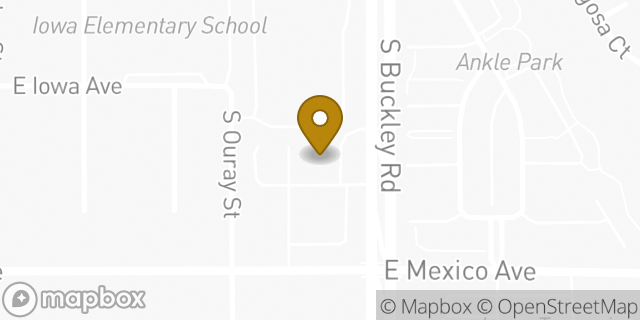 Map showing the location of ATM 7ELEVEN-FCTI in Aurora, CO