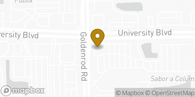 Map showing the location of Regions Bank in Winter Park, FL 32792