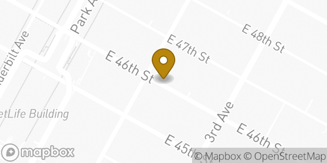 Map showing the location of Bright Horizons at East 46th in New York, NY 10017