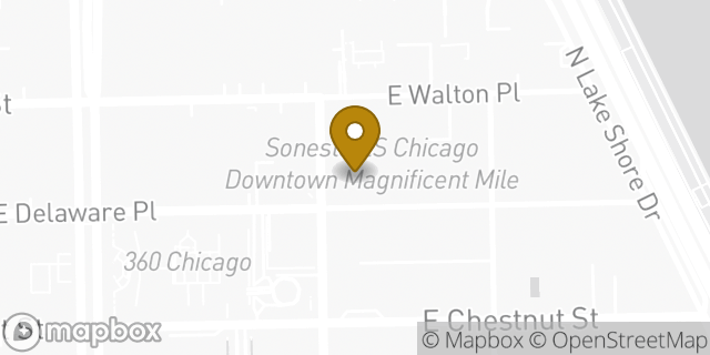 Map showing the location of Amazon Locker - Weathering in Chicago, IL 60611