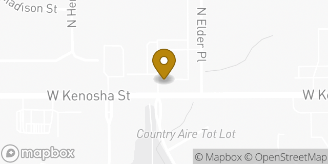 Map showing the location of The UPS Store in Broken Arrow, OK 74012