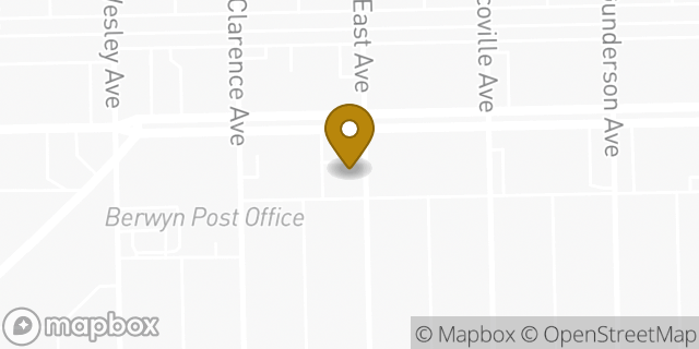 Map showing the location of Dunkin' in Berwyn, IL 60402