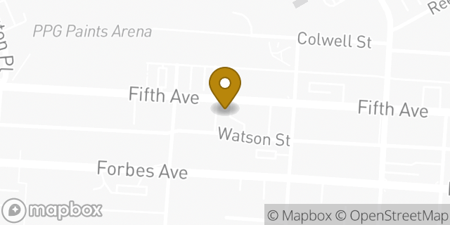 Map showing the location of Hertz in Pittsburgh, PA 15219