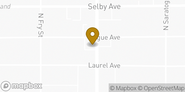 Map showing the location of Dunkin' in St Paul, MN 55104