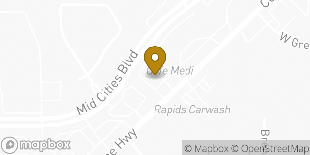 Map showing the location of McDonald's in Hurst, TX 76054