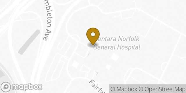 Map showing the location of Subway in Norfolk, VA 23507