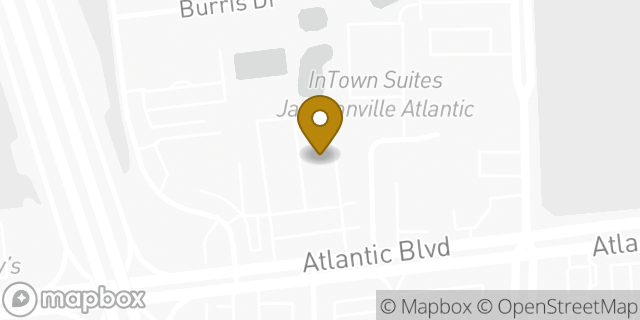 Map showing the location of Hertz in Jacksonville, FL 32225