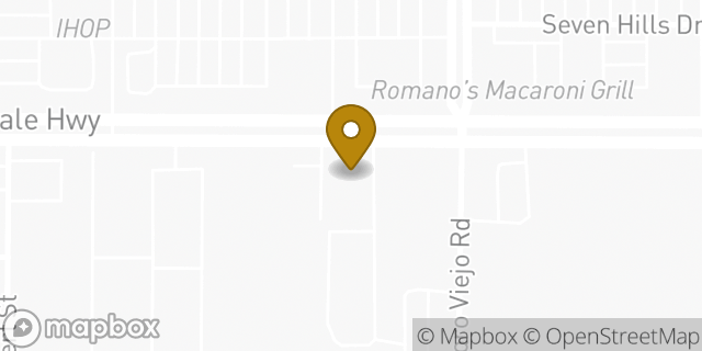 Map showing the location of Enterprise Rent-A-Car in Bakersfield, CA 93312