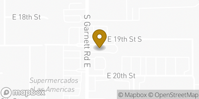 Map showing the location of McDonald's in Tulsa, OK 74128