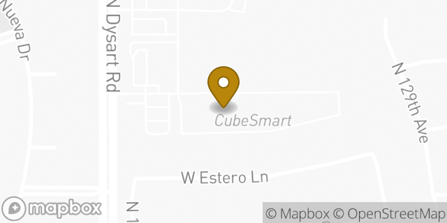 Map showing the location of CubeSmart Self Storage in Litchfield Park, AZ 85340