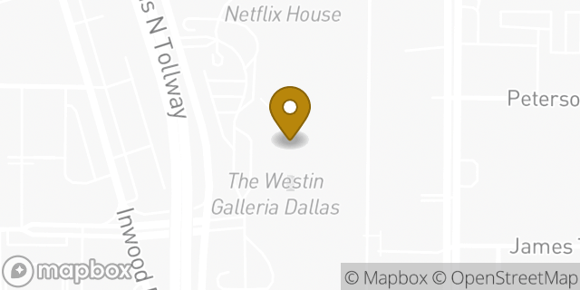 Map showing the location of Subway in Dallas, TX 75240