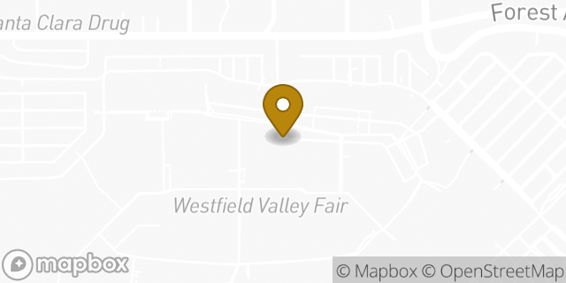 Map showing the location of Gap in Santa Clara, CA 95050