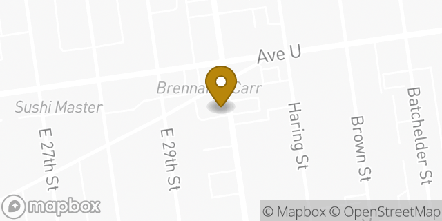 Map showing the location of Starbucks in Brooklyn, NY 11229