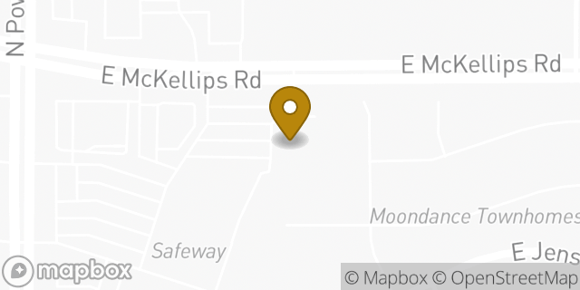 Map showing the location of Planet Fitness in Mesa, AZ 85205