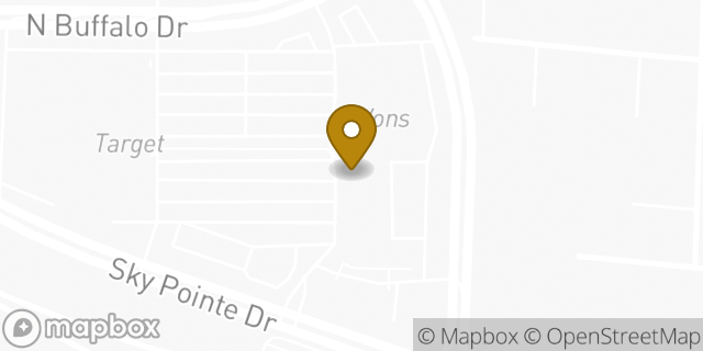 Map showing the location of The UPS Store in Las Vegas, NV 89131
