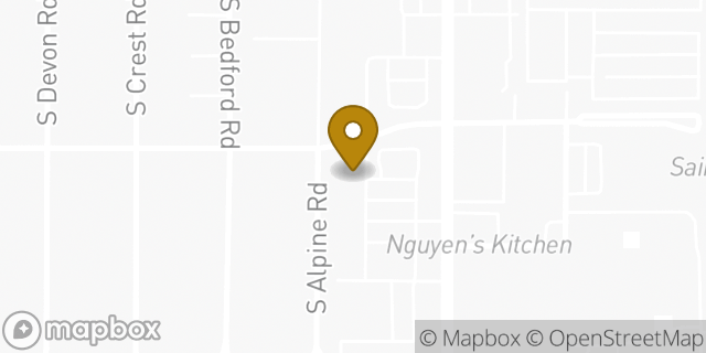 Map showing the location of Baskin-Robbins in Orange, CA 92868
