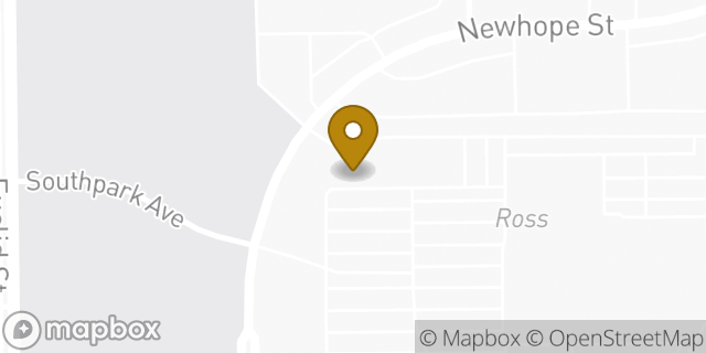 Map showing the location of Subway in Fountain Valley, CA 92708
