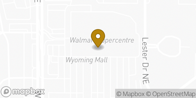 Map showing the location of Walmart in Albuquerque, NM 87112