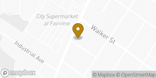 Map showing the location of Dunkin' in Fairview, NJ 07022