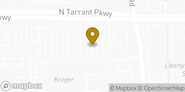 Map showing the location of Starbucks in North Richland Hills, TX 76182