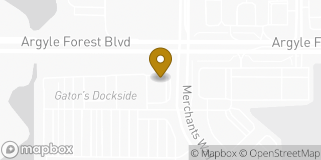 Map showing the location of Bank Of America in Jacksonville, FL 32222