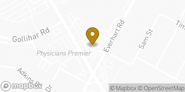 Map showing the location of CVS Pharmacy in Corpus Christi, TX 78411
