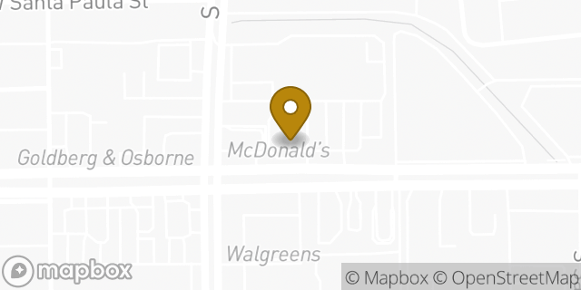 Map showing the location of McDonald's in Tucson, AZ 85706