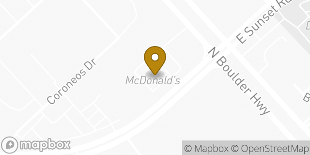 Map showing the location of McDonald's in Henderson, NV 89011