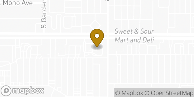 Map showing the location of McDonald's in Fresno, CA 93727
