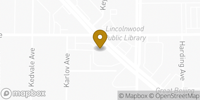 Map showing the location of ATM Walgreens in Lincolnwood, IL
