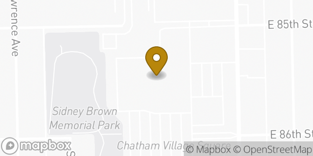 Map showing the location of Target Chicago South in Chicago, IL 60619