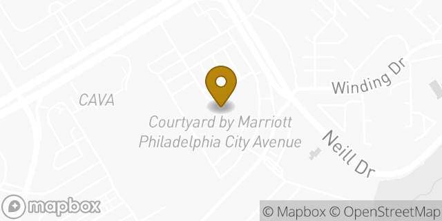 Map showing the location of Hertz in Philadelphia, PA 19131