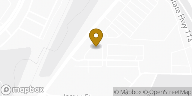 Map showing the location of Starbucks Coffee Company in Roanoke, TX 76262