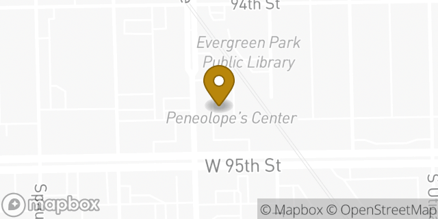 Map showing the location of The UPS Store in Evergreen Park, IL 60805
