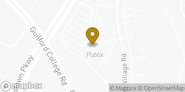 Map showing the location of Publix in Greensboro, NC 27407
