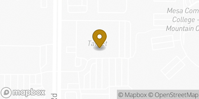 Map showing the location of Target in Mesa, AZ 85215