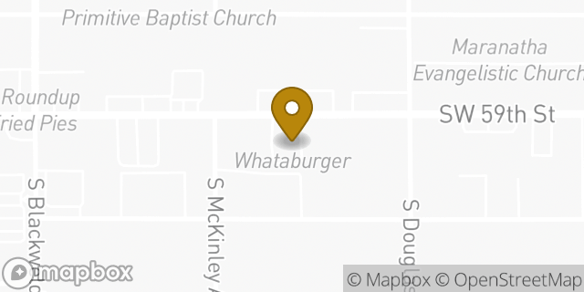 Map showing the location of 59th & McKinley in Oklahoma City, OK 73109