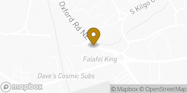 Map showing the location of Chipotle Mexican Grill in Atlanta, GA 30307