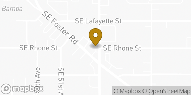 Map showing the location of Subway in Portland, OR 97206