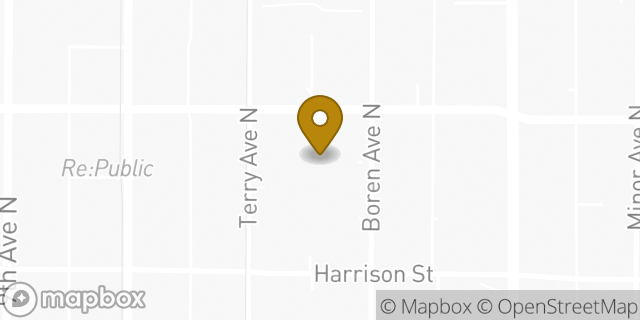 Map showing the location of Starbucks in Seattle, WA 98109