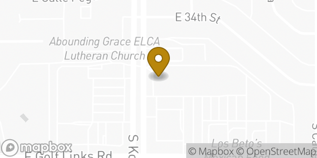 Map showing the location of AutoZone in Tucson, AZ 85710