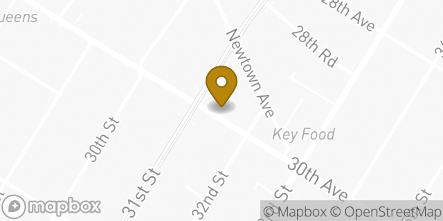Map showing the location of Chase Bank in Astoria, NY 11102