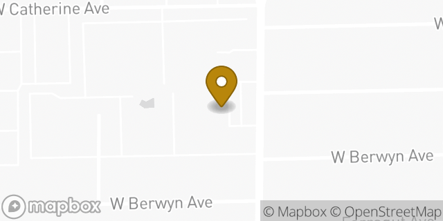 Map showing the location of Amazon Locker - Face in Chicago, IL 60656